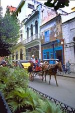 Escena típica en La Habana vieja.