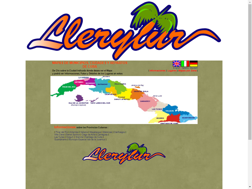 Informacin Turstica, Mapas y Lugares 